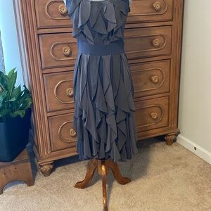 Ric Rac Elegant Gray Ruffle Dress